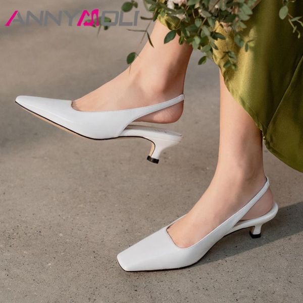 sandals annymoli mid heel women genuine leather square toe shoes back strap footwear female stiletto heels blue spring, Black
sandals annymoli mid heel women genuine leather square toe shoes back strap footwear female stiletto heels blue spring, Black