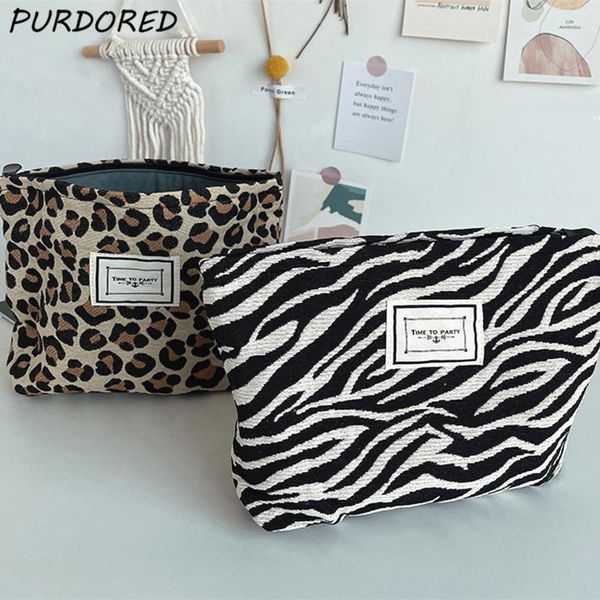 cosmetic bags & cases purdored 1 pc women leopard bag zebra pattern large makeup travel beauty storage organizer toiletry
cosmetic bags & cases purdored 1 pc women leopard bag zebra pattern large makeup travel beauty storage organizer toiletry