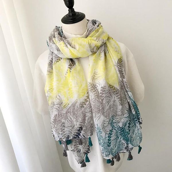 scarves elegant women small leaf tassels bohemia plant skinny chevron long shawl spring female voile patchworks scarf, Blue;gray
scarves elegant women small leaf tassels bohemia plant skinny chevron long shawl spring female voile patchworks scarf, Blue;gray
