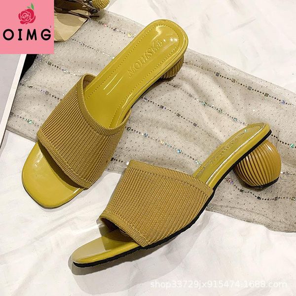 slippers oimg women slides high heels weave mules summer female slipper open toe green sandals lady mesh block low chunky shoes, Black
slippers oimg women slides high heels weave mules summer female slipper open toe green sandals lady mesh block low chunky shoes, Black