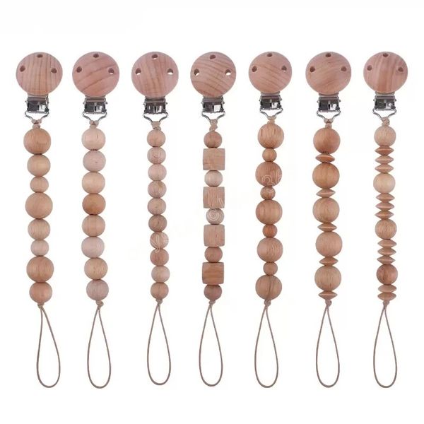 7 colors beech wooden bead pacifier holders newborn pacifier chains clips baby teething soother kids chew toys
7 colors beech wooden bead pacifier holders newborn pacifier chains clips baby teething soother kids chew toys