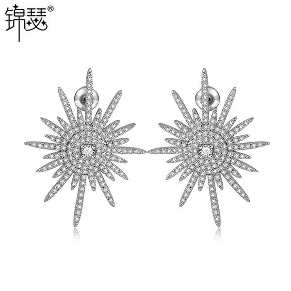 jewelry charm stud changqing earrings s925 silver needle korean 3a zircon fashion, Golden
jewelry charm stud changqing earrings s925 silver needle korean 3a zircon fashion, Golden