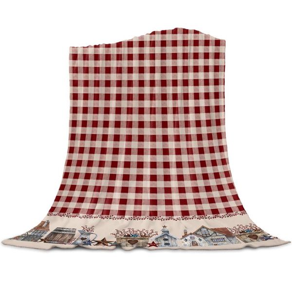 blankets country star berry retro red plaid flannel blanket for sofa microfiber throw bedspread cover bed
blankets country star berry retro red plaid flannel blanket for sofa microfiber throw bedspread cover bed
