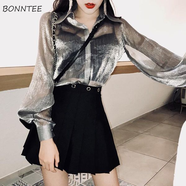 women's blouses & shirts women korean style elegant loose all-match trendy harajuku soft womens leisure long sleeve summer clot, White
women's blouses & shirts women korean style elegant loose all-match trendy harajuku soft womens leisure long sleeve summer clot, White
