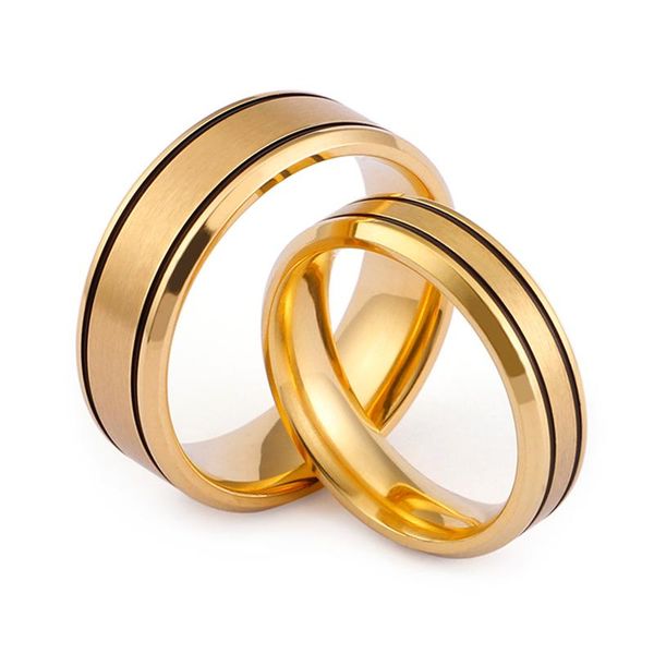 wedding rings simple design 2 black lines gold color stainless steel couple ring for women and men 5mm 7mm width titanium, Slivery;golden
wedding rings simple design 2 black lines gold color stainless steel couple ring for women and men 5mm 7mm width titanium, Slivery;golden