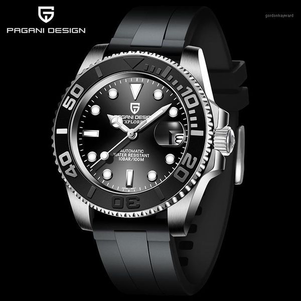 40mm men watch rubber strap luxury automatic mechanical wrist 100m waterproof watches relogio masculino wristwatches, Slivery;brown
40mm men watch rubber strap luxury automatic mechanical wrist 100m waterproof watches relogio masculino wristwatches, Slivery;brown
