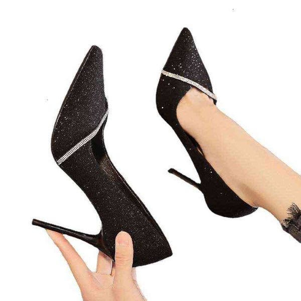 black high heeled sho women's profsional thin 2021 versatile lady temperament french small net red tip
black high heeled sho women's profsional thin 2021 versatile lady temperament french small net red tip