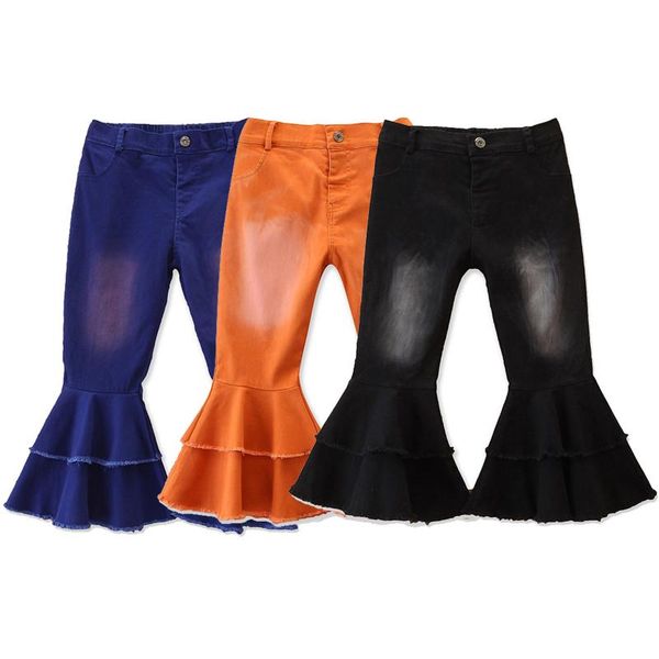 girls spring and autumn wide leg denim pants solid elastic waist kids jeans korean flared pants 1-6 years old children's trouser, Blue
girls spring and autumn wide leg denim pants solid elastic waist kids jeans korean flared pants 1-6 years old children's trouser, Blue