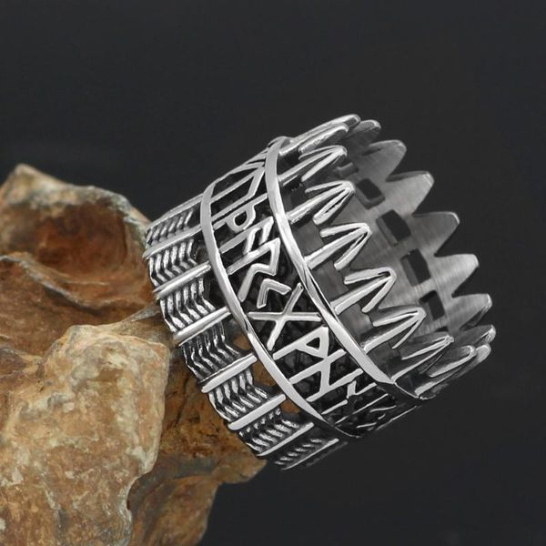 cluster rings men 316l stainless steel norse viking amulet odin rune ring with gift bag, Golden;silver
cluster rings men 316l stainless steel norse viking amulet odin rune ring with gift bag, Golden;silver