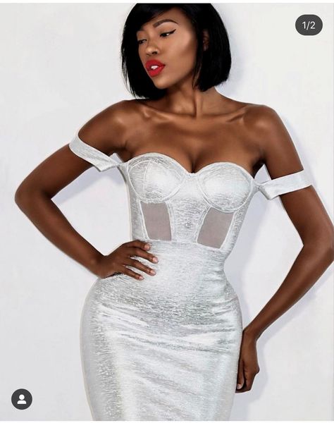 black silver off the shoulder keyhole foiling impression rayon bandage club party dress j23p, White
black silver off the shoulder keyhole foiling impression rayon bandage club party dress j23p, White