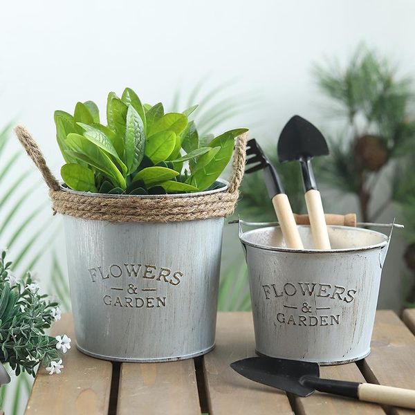 decorative objects & figurines idyllic wind iron small flower bucket set piece hand-made rope multi-meat pot
decorative objects & figurines idyllic wind iron small flower bucket set piece hand-made rope multi-meat pot