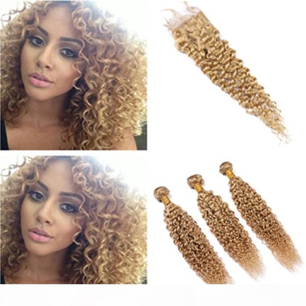 honey blonde peruvian curly human hair bundles with closure #27 light brown kinky curly human hair lace closure piece 4x4 with weave bundles, Black
honey blonde peruvian curly human hair bundles with closure #27 light brown kinky curly human hair lace closure piece 4x4 with weave bundles, Black