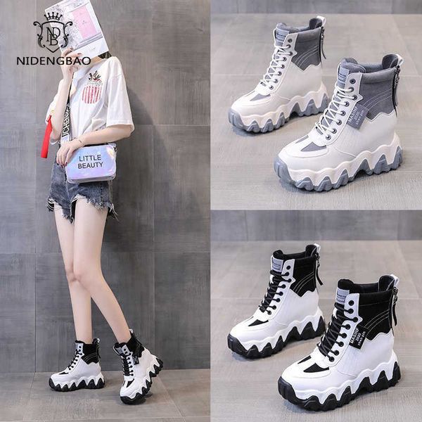 high women's boots fashion sneakers women platform shoes casual tenis trainers lady footwear botines mujer 210619, Black
high women's boots fashion sneakers women platform shoes casual tenis trainers lady footwear botines mujer 210619, Black