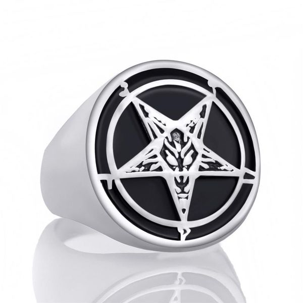 cluster rings silver color hexagram ring for men church of satan devil's demon satanic lucifer cross finger gothic male jewelry, Golden;silver
cluster rings silver color hexagram ring for men church of satan devil's demon satanic lucifer cross finger gothic male jewelry, Golden;silver