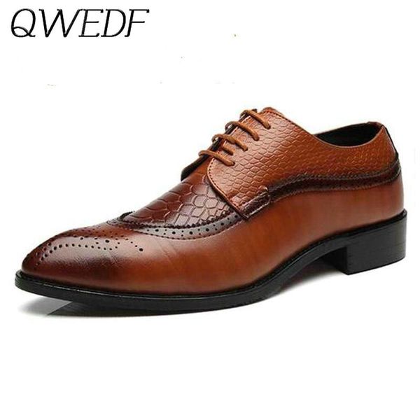 dress shoes fashion pu leather men pointed toe bullock oxfords for lace up designer luxury big size zy-31, Black
dress shoes fashion pu leather men pointed toe bullock oxfords for lace up designer luxury big size zy-31, Black
