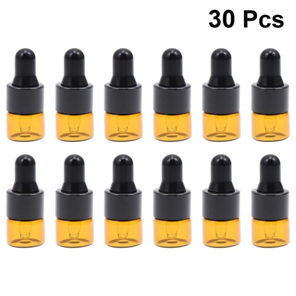 30pcs 1ml amber glass dropper bottles transparent sample vials essential oil dropping bottle cosmetic container (black caps)
30pcs 1ml amber glass dropper bottles transparent sample vials essential oil dropping bottle cosmetic container (black caps)