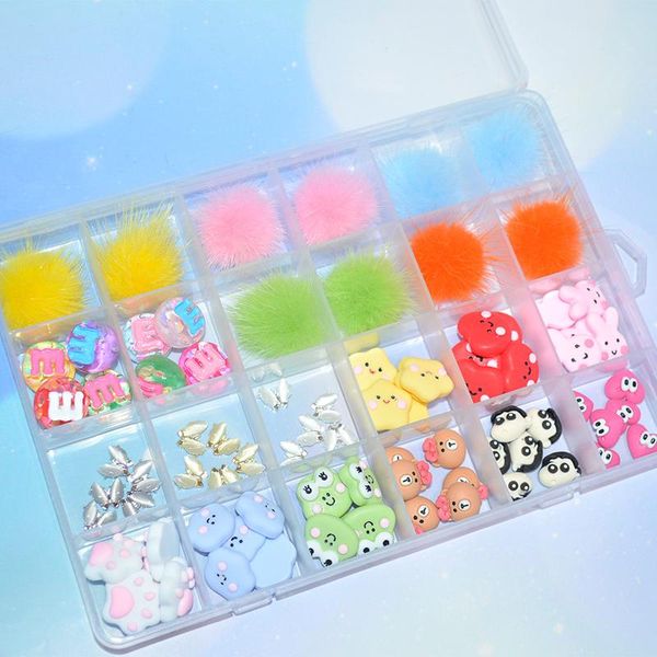 nail art decorations 24pcs/box magnetic pom poms resin gems puffy ball fluffy 3d charm kit detachable multi-designs manicure decoration, Silver;gold
nail art decorations 24pcs/box magnetic pom poms resin gems puffy ball fluffy 3d charm kit detachable multi-designs manicure decoration, Silver;gold