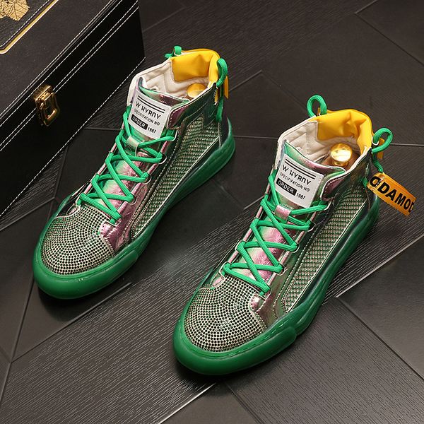 running shoes men fashion gold silver rhinestone tcausal ankle boots autumn leather breathable high leisure sneaker male youth trending boot, Black
running shoes men fashion gold silver rhinestone tcausal ankle boots autumn leather breathable high leisure sneaker male youth trending boot, Black