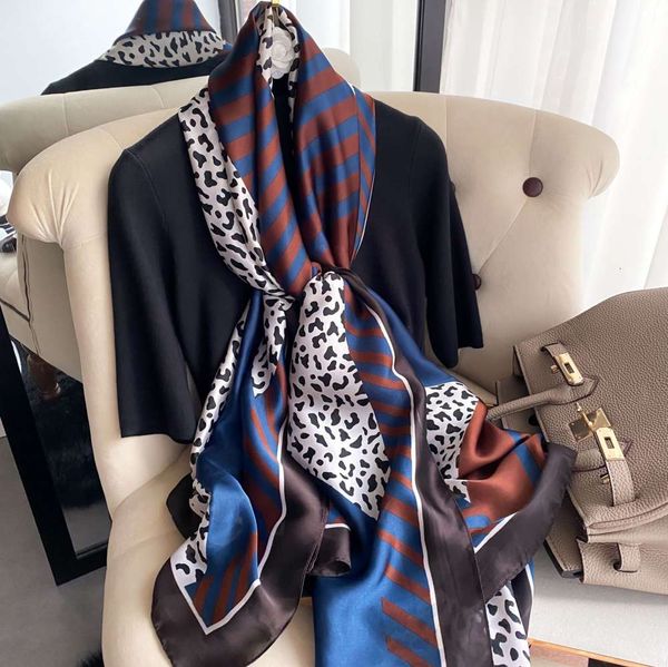 2021 new sunscreen women's fashion printed shawl silk scarf spring and autumn decorative scarves, Blue;black
2021 new sunscreen women's fashion printed shawl silk scarf spring and autumn decorative scarves, Blue;black