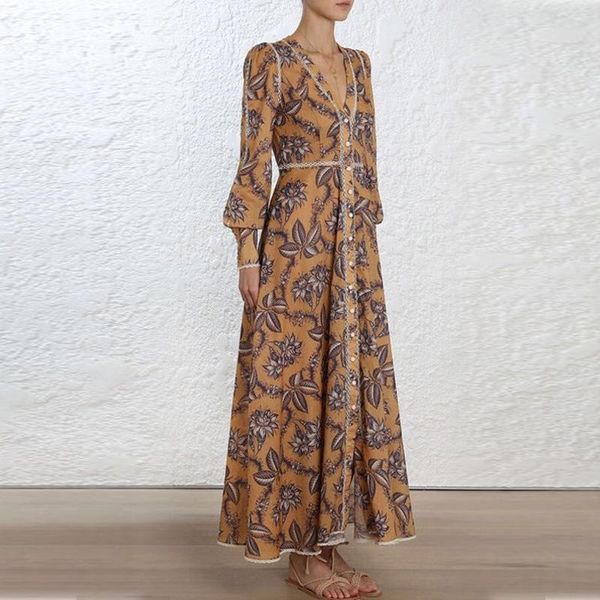 casual dresses 2021 women vocation beach long sleeve leaf print elegant dress, Black;gray
casual dresses 2021 women vocation beach long sleeve leaf print elegant dress, Black;gray