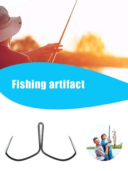 fishing hooks 5pcs set carbon steel double anchor hook jip barbed carp sea tackle accessories
fishing hooks 5pcs set carbon steel double anchor hook jip barbed carp sea tackle accessories