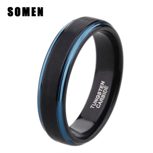 wedding rings 6mm brushed finish blue edges engagement ring female band tungsten carbide for women fashion jewelry never fade, Slivery;golden
wedding rings 6mm brushed finish blue edges engagement ring female band tungsten carbide for women fashion jewelry never fade, Slivery;golden