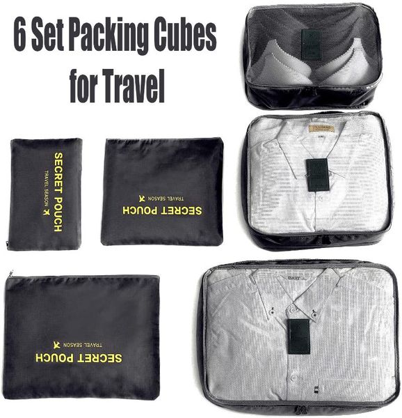 storage bags 6pcs 7 colors option packing cubes luggage organizer durable travel organizers set with toiletry bag
storage bags 6pcs 7 colors option packing cubes luggage organizer durable travel organizers set with toiletry bag