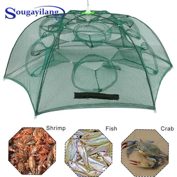fishing accessories sougayilang 4-12 holes automatic net shrimp cage nylon foldable fish trap cast fold crab
fishing accessories sougayilang 4-12 holes automatic net shrimp cage nylon foldable fish trap cast fold crab