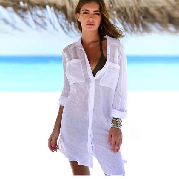 women's swimwear summer women cover up minimalist style beach bikini beachwear cardigan blouses kimono, White;black
women's swimwear summer women cover up minimalist style beach bikini beachwear cardigan blouses kimono, White;black