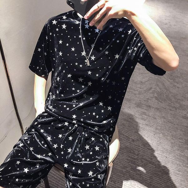 men's tracksuits summer star print tracksuit men pullover tshirt+shorts chao brand harajuku velvet sweat suit clothes ropa deportiva mu, Gray
men's tracksuits summer star print tracksuit men pullover tshirt+shorts chao brand harajuku velvet sweat suit clothes ropa deportiva mu, Gray