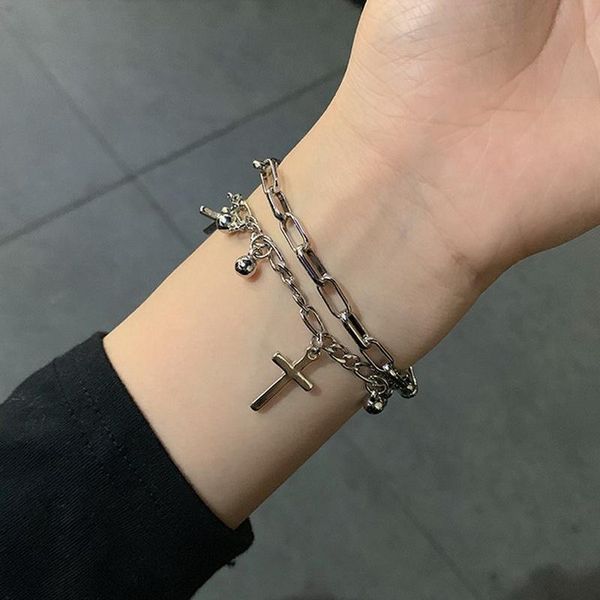link, chain multilayer bracelet punk hip hop portrait coin bohemian vintage geometric pendant bracelets female jewelry, Black
link, chain multilayer bracelet punk hip hop portrait coin bohemian vintage geometric pendant bracelets female jewelry, Black