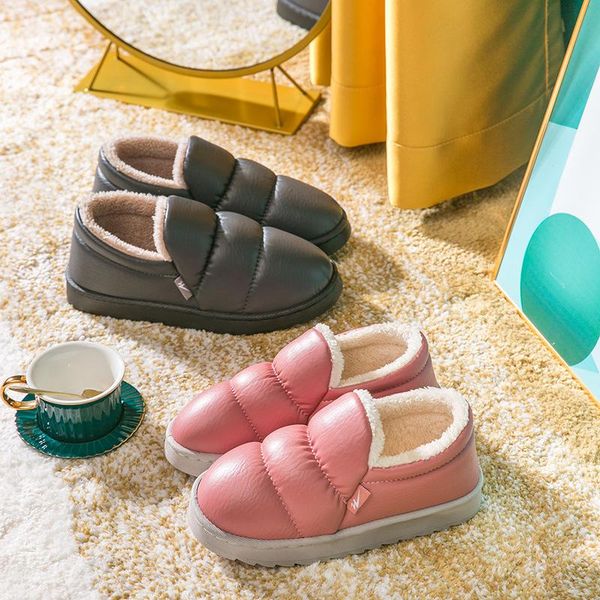 slippers winter cotton men women shoes indoor plush flat home waterproof warm lightweight, Black
slippers winter cotton men women shoes indoor plush flat home waterproof warm lightweight, Black