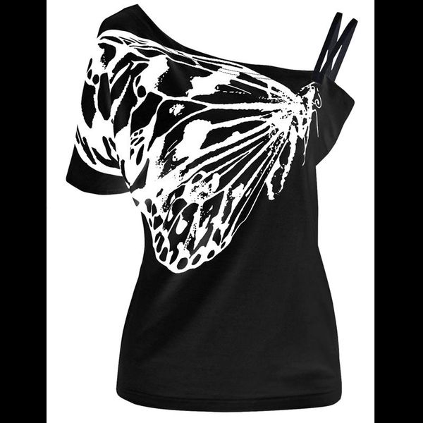 women's t-shirt summer sling tshirts for womens retro butterfly pattern short sleeve casual clothes female harajuku leisure shirts, White
women's t-shirt summer sling tshirts for womens retro butterfly pattern short sleeve casual clothes female harajuku leisure shirts, White