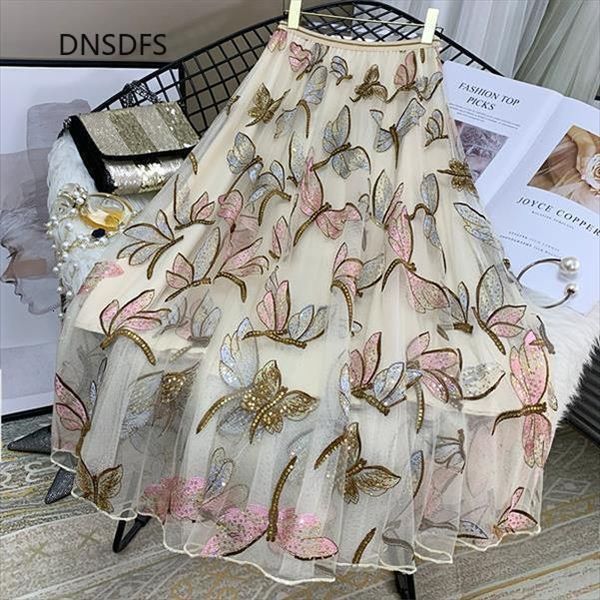 embroidery floral elastic waist women skirts lolita korean fashion clothing kawaii long plus size a line mesh, Black
embroidery floral elastic waist women skirts lolita korean fashion clothing kawaii long plus size a line mesh, Black