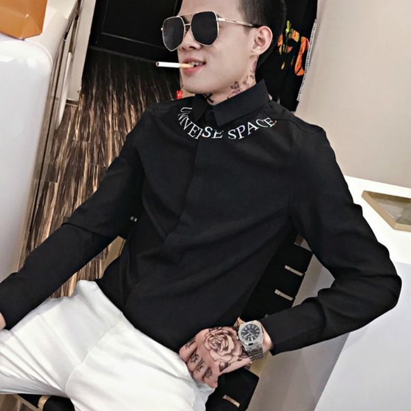 2021 male fashion shirts printed letter sleeve long casual shirt slin social adjustment streetwear blouse night club men's clothes am9a, White;black
2021 male fashion shirts printed letter sleeve long casual shirt slin social adjustment streetwear blouse night club men's clothes am9a, White;black