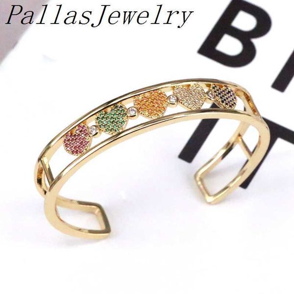 3pcs rainbow bangles for women crystal gold filled cubic zirconia cuff bangles micro cz pave open multicolor jewelry q0720, Black
3pcs rainbow bangles for women crystal gold filled cubic zirconia cuff bangles micro cz pave open multicolor jewelry q0720, Black