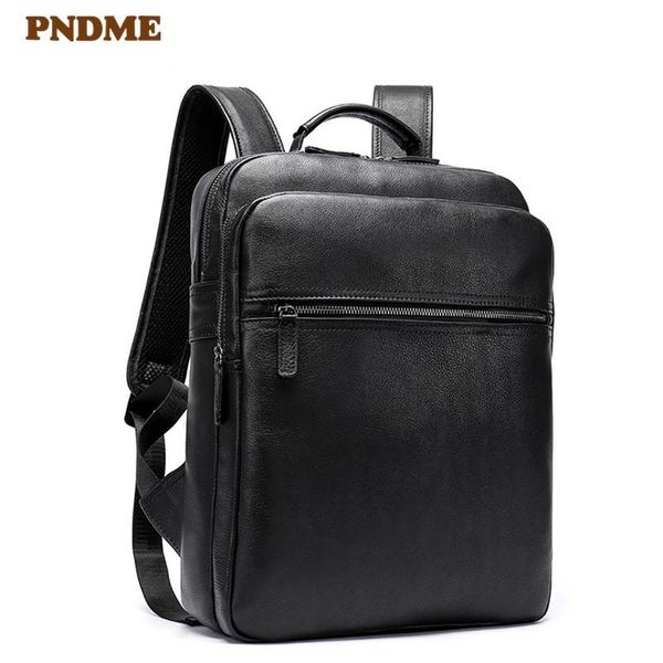pndme casual simple genuine leather men's backpack business travel natural real cowhide usb black lapbagpack
pndme casual simple genuine leather men's backpack business travel natural real cowhide usb black lapbagpack
