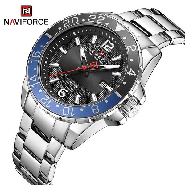 wristwatches naviforce casual business brand wristwatch quartz date big dial clock stainless teel waterproof men watches relogio masculino, Slivery;brown
wristwatches naviforce casual business brand wristwatch quartz date big dial clock stainless teel waterproof men watches relogio masculino, Slivery;brown