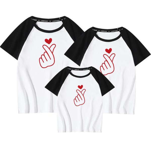 family matching outfits finger heart t-shirt mother and kids tee shirt fashion harajuku clothes dropship, Blue
family matching outfits finger heart t-shirt mother and kids tee shirt fashion harajuku clothes dropship, Blue