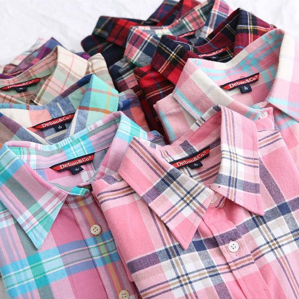 women's blouses & shirts women preppy style plaid female blouse retro long sleeve shirt spring autumn multicolor, White
women's blouses & shirts women preppy style plaid female blouse retro long sleeve shirt spring autumn multicolor, White