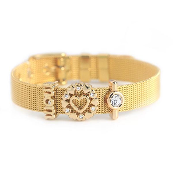 charm bracelets legenstar gold mom heart sets with keeper slide charms keys btacelet stainless steel mesh bracelet mother's day gift, Golden;silver
charm bracelets legenstar gold mom heart sets with keeper slide charms keys btacelet stainless steel mesh bracelet mother's day gift, Golden;silver