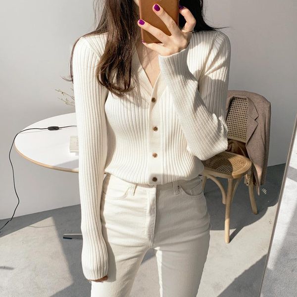 women's knits & tees sweater spring autumn 2021 black single breasted v-neck for woman solid casual cropped cardigan, White
women's knits & tees sweater spring autumn 2021 black single breasted v-neck for woman solid casual cropped cardigan, White