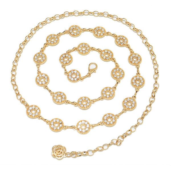 metal inlaid diamond waist chain women's fashion versatile diamond inlaid chain thin belt, Black;brown
metal inlaid diamond waist chain women's fashion versatile diamond inlaid chain thin belt, Black;brown