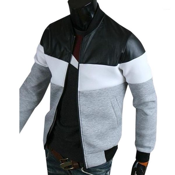 men's jackets jacket autumn coat patchwork long sleeve casual sports sweatshirt men clothing streetwear male, Black;brown
men's jackets jacket autumn coat patchwork long sleeve casual sports sweatshirt men clothing streetwear male, Black;brown