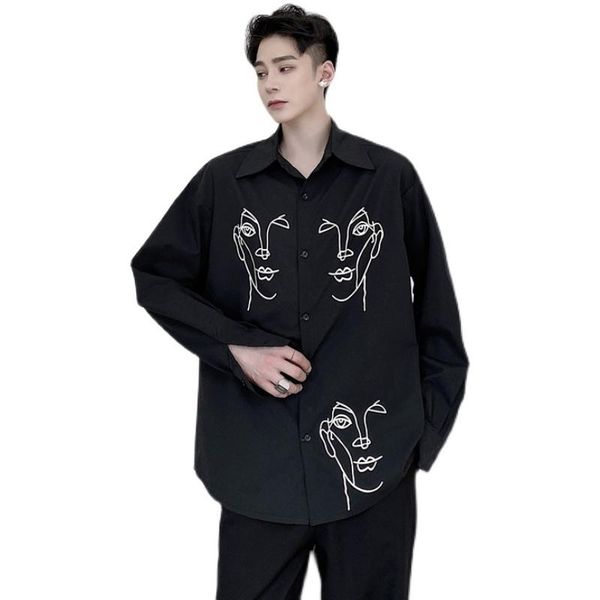 men's casual shirts japan harajuku style male streetwear hip hop loose shirt men character graffiti long sleeve, White;black
men's casual shirts japan harajuku style male streetwear hip hop loose shirt men character graffiti long sleeve, White;black