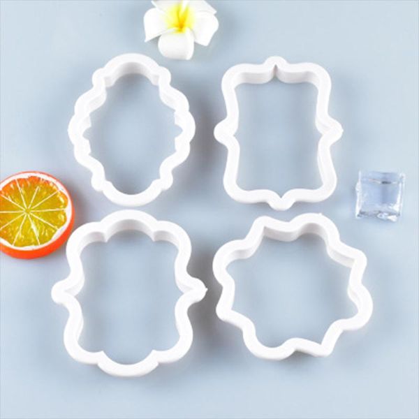baking moulds 4pcs/lot vintage plaque frame cookie cutter set plastic biscuit mould fondant cake decorating tools sugarcraft molds
baking moulds 4pcs/lot vintage plaque frame cookie cutter set plastic biscuit mould fondant cake decorating tools sugarcraft molds