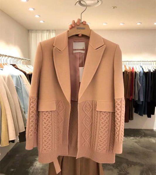 women's suits & blazers casual all-match blazer 2021 autumn and winter woolen stitching diamond knitted jacket fashionable clothing, White;black
women's suits & blazers casual all-match blazer 2021 autumn and winter woolen stitching diamond knitted jacket fashionable clothing, White;black