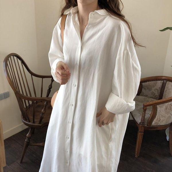 women's blouses & shirts 2021 autumn women fashion turn-down collar x-long solid loose oversize cotton linen casual blouse stylish shir, White
women's blouses & shirts 2021 autumn women fashion turn-down collar x-long solid loose oversize cotton linen casual blouse stylish shir, White