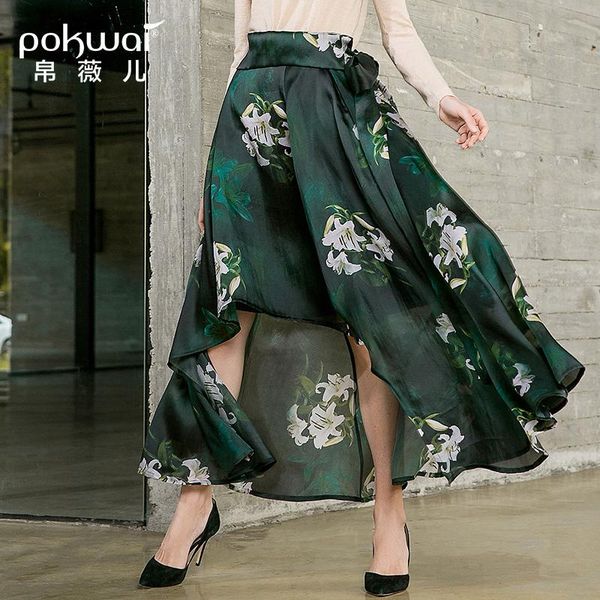 skirts pokwai 2021 autumn lace with temperament print irregular wild fashion silk half-length skirt, Black
skirts pokwai 2021 autumn lace with temperament print irregular wild fashion silk half-length skirt, Black