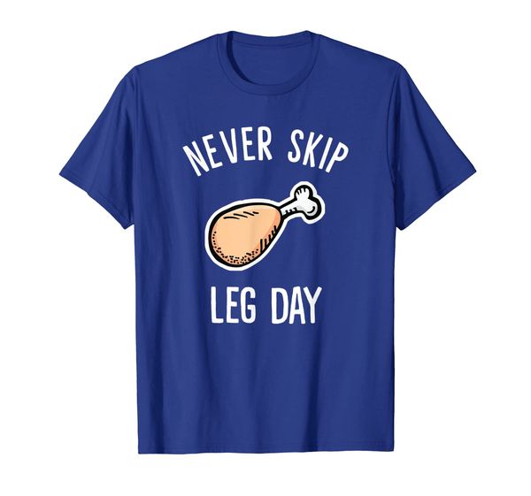 never skip leg day fried chicken leg t-shirt, White;black